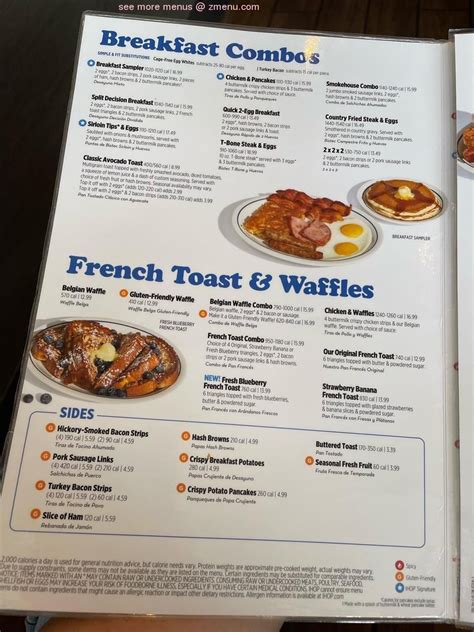 Online Menu of IHOP Restaurant, Millington, Tennessee, 38053 - Zmenu