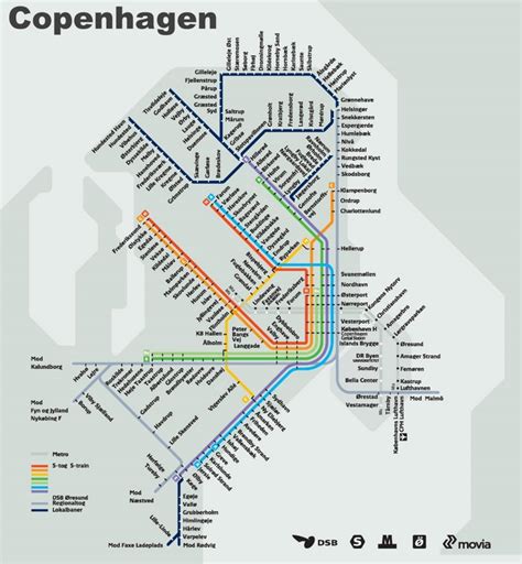 Copenhagen metro map