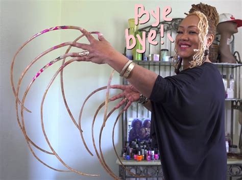 Lady Who Holds Guinness World Record For Longest Fingernails Gets Them Sawed Off - Watch ...