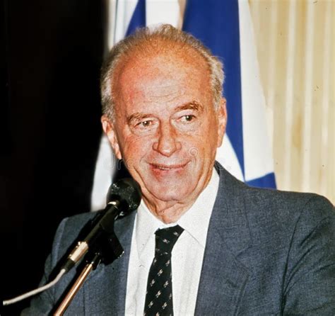 Yitzhak Rabin editorial stock photo. Image of party - 110984633