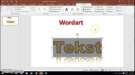 Wordart in PowerPoint 2016 - YouTube