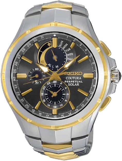 Seiko Mens Coutura Perpetual Solar SSC376P9: Amazon.co.uk: Watches