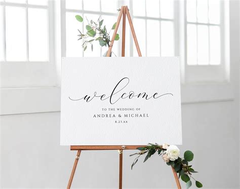 Wedding Welcome Sign | Any Color | Edit Online & Download | Splendid ...