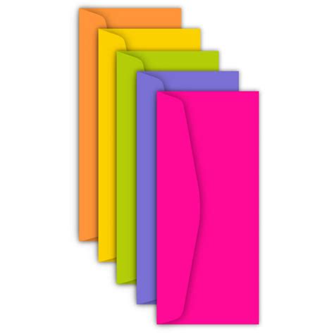 Astrobrights Color Envelopes, #10, 4 1/8" x 9 1/2", 24 LB, Happy 5-Color Assortment, Pack Of 50 ...