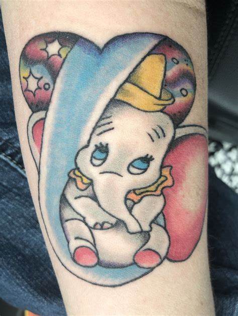 Dumbo Disney tattoo. A mothers love