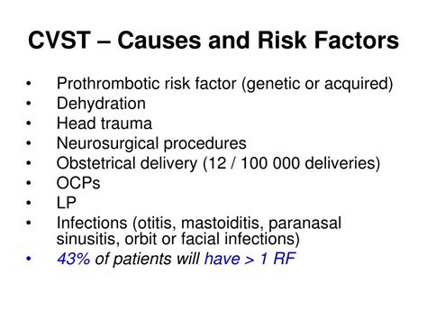 PPT - A Case of Cerebral Venous Sinus Thrombosis (CVST) PowerPoint Presentation - ID:6782373