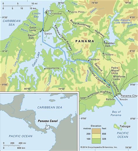 Map Panama Canal - Share Map