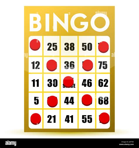 Winner yellow bingo card Stock Photo - Alamy