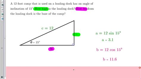 Applications of Right Triangle Trigonometry - YouTube