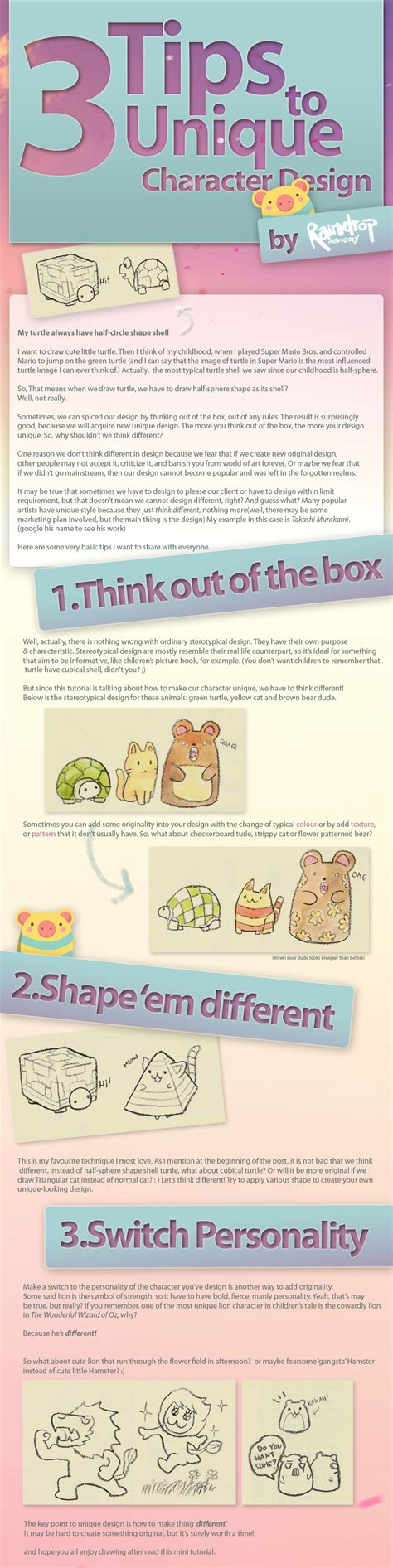 3 Tips to Character Design by Raindropmemory on DeviantArt