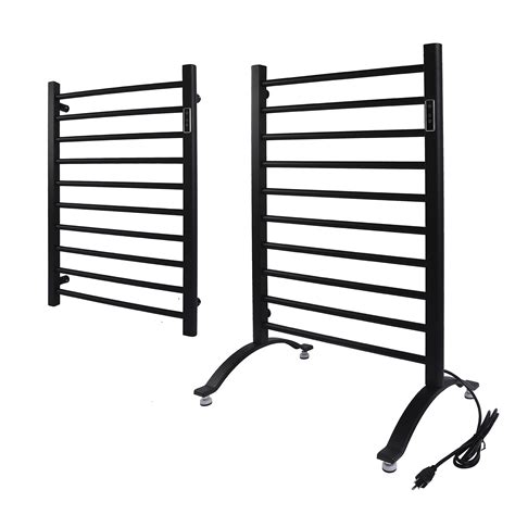 DELAVIN 6 Bars Heated Towel Racks for Bathroom, Electric Heated Towel Rack, Wall Mounted Towel ...