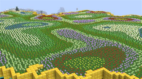 Flower Patterns In Flower Forest Biome Look Pretty Cool : r/Minecraft