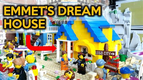 The LEGO Movie 2 Emmet's Dream House (70831) in a Custom LEGO City - YouTube