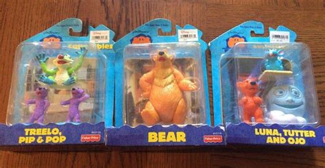 Bear in the Big Blue House Bear Treelo Pip Pop Luna Ojo Tutter Action Figures | #1890768122