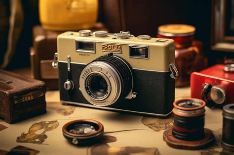 Premium AI Image | Vintage_Camera_Collection_Treasure_Trove