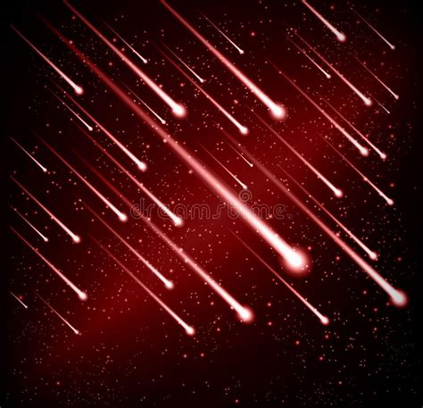 Comet Meteor Shower Background Vector