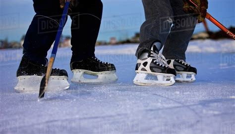 Pond Hockey - Stock Photo - Dissolve