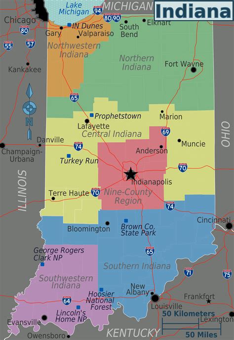 File:Indiana regions map.png - Wikitravel Shared