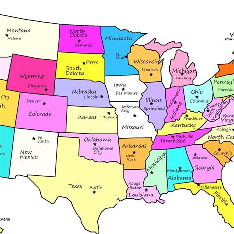 Free Printable Us Map With States Labeled - Printable US Maps