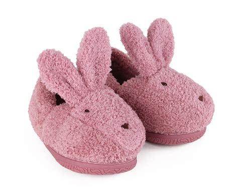 Kids Pink Bunny Slippers | Rabbit House Shoes for Children