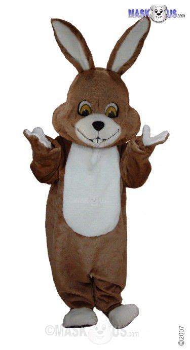 Brown Rabbit, Deluxe Adult Size Bunny Rabbit Mascot Costume - T0229 - MaskUS.com