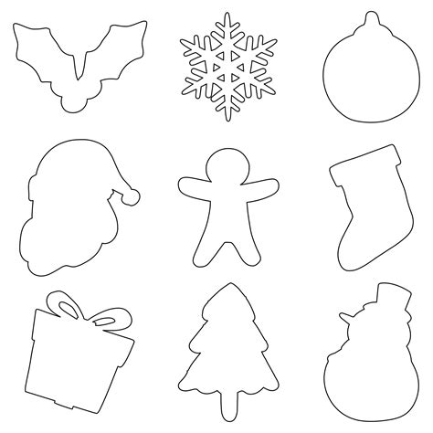 Printable Christmas Tree Small Stencil