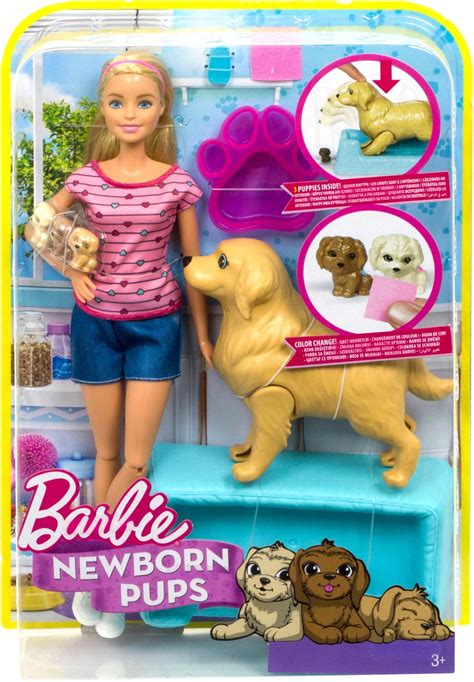 Best Buy: Barbie Newborn Pups Doll & Pets FDD43