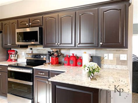 Espresso Kitchen Cabinets In 'General Finishes' Dark Chocolate | Dark brown kitchen cabinets ...