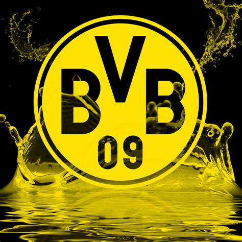 Borussia Dortmund Football Club Logo 40*40CM (Canvas) Full Round Drill ...