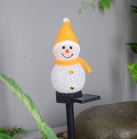 Solar Christmas Outdoor Decor Snowman Pathway Lights Xmas Lights with Stake - China Snowman ...