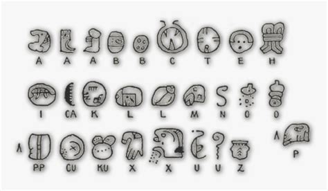 Mayan Alphabet, HD Png Download - kindpng