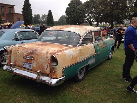 Awesome patina'd 55 Chevy seen today at a local American car show in ...