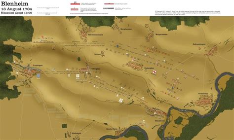 A map of the Battle of Blenheim | Blenheim, Battle of blenheim, Historical maps