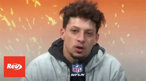 Patrick Mahomes Press Conference After Super Bowl Loss Transcript ...