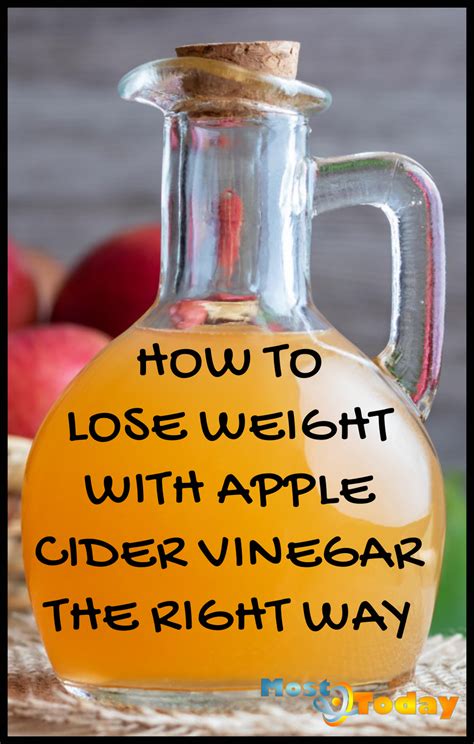 How to Lose Weight With Apple Cider Vinegar The Right Way