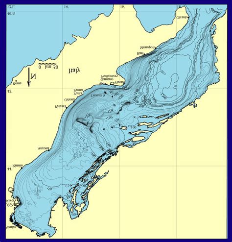 Bathymetry (m) of the Adriatic Sea. | Download Scientific Diagram