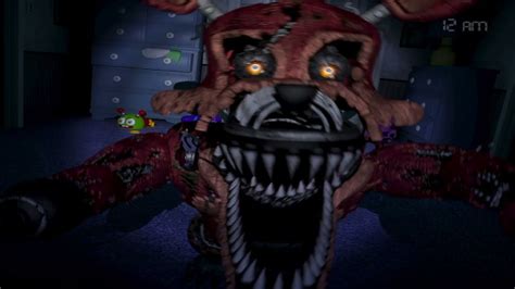 Five Nights at Freddy's 4 Nightmare Foxy Jumpscare - YouTube