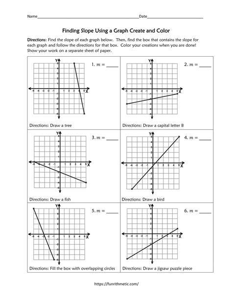 Algebra 1 Slope Worksheets