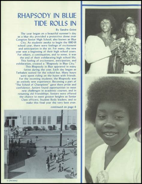 Explore 1981 Compton High School Yearbook, Compton CA - Classmates