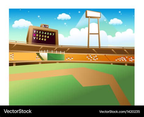 Free Clipart Baseball Stadium Background