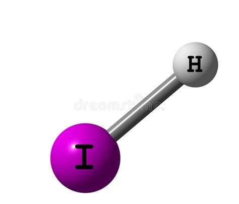 Hydrogen Iodide (HI) Molecular Structure On White Background Stock Illustration - Image: 42492601