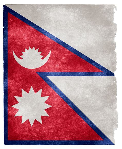 Nepal Grunge Flag | Grunge textured flag of Nepal on vintage… | Flickr