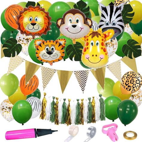 Safari theme party supplies, Jungle Safari Animals Garland, Baby shower ...