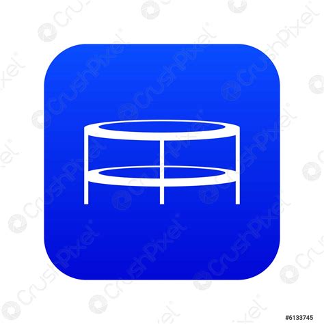 A round coffee table icon digital blue - stock vector 6133745 | Crushpixel