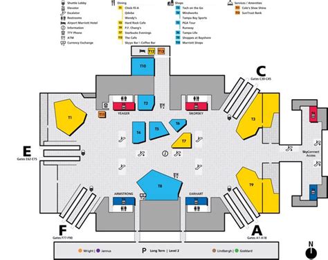 Tampa Airport (TPA) Terminal Maps, Shops, Restaurants, Food Court 2024