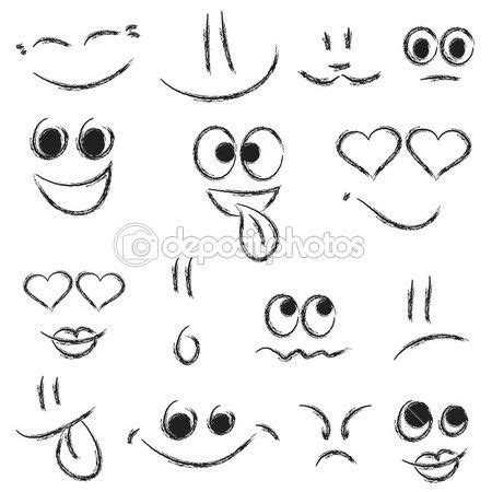 Sketches of smiley faces | Happy face drawing, Cartoon faces expressions, Face sketch