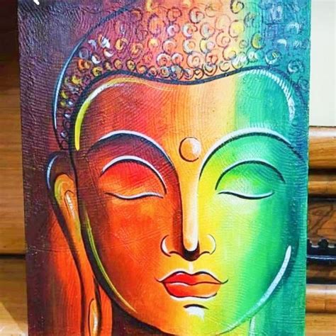 Buddha Painting Canvas, Modern Art Canvas Painting, Canvas Painting Tutorials, Canvas Painting ...