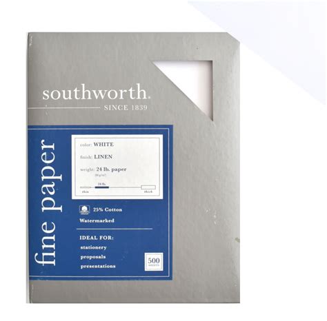 Southworth Linen Typing Paper - Premium White – Amsterdam Typewriter