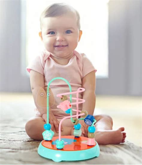 BEAD MAZE ROLLER Coaster Educational Circle Fine Motor Skills Developmental Baby $15.99 - PicClick