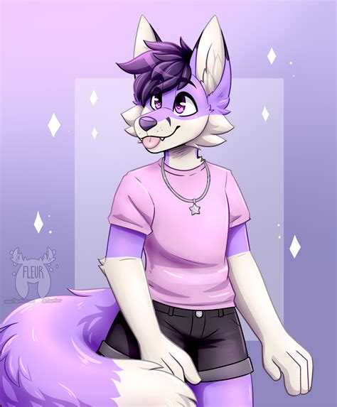 Purple foxo (Art by me: @Fleurfurr on twitter) : r/furry